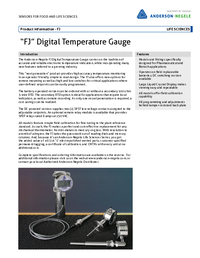 Thumbnail of document Data Sheet - FJ Digital Temperature Gauge/Switch